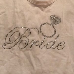 NWT.  Rhinestone  Bride tank top. 👰🏻